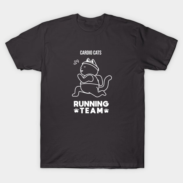 Cardio Cats Running team! T-Shirt by Potato_pinkie_pie